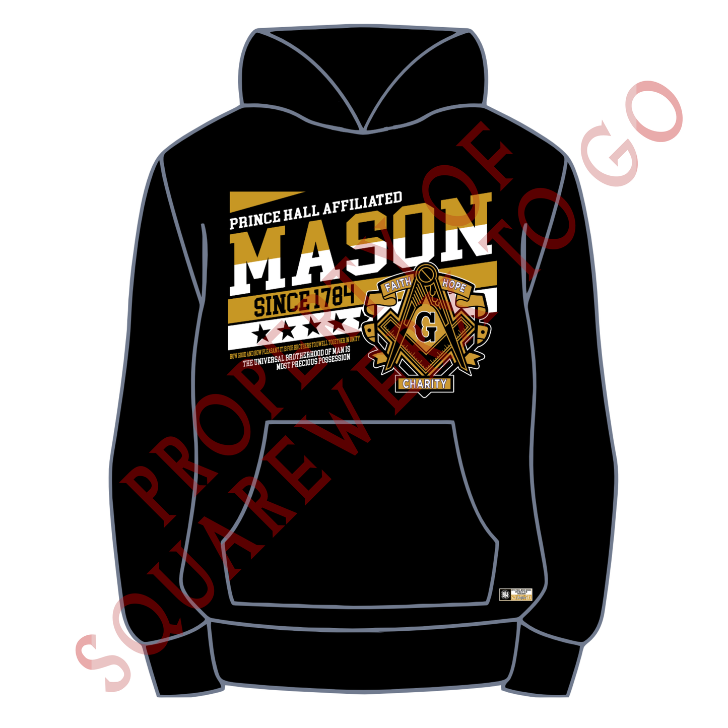 Masonic LOOK TO THE EAST Hoodie