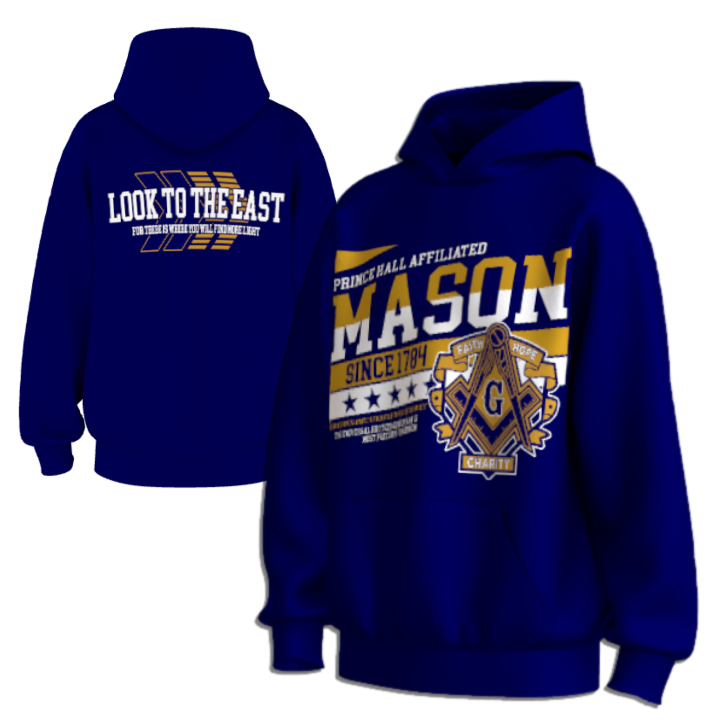 Masonic LOOK TO THE EAST Hoodie