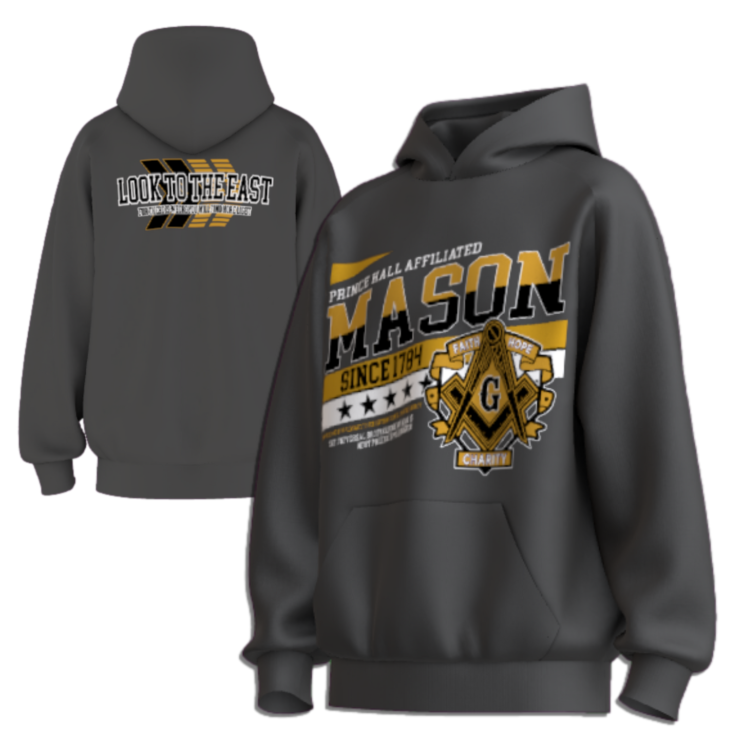 Masonic LOOK TO THE EAST Hoodie
