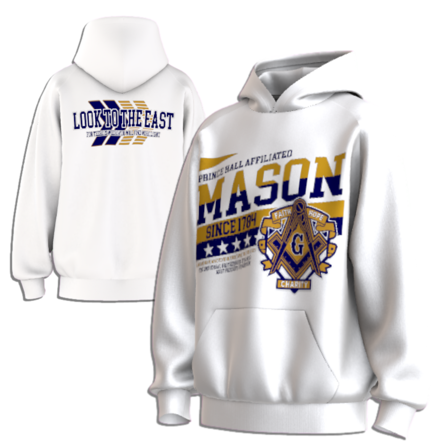 Masonic LOOK TO THE EAST Hoodie