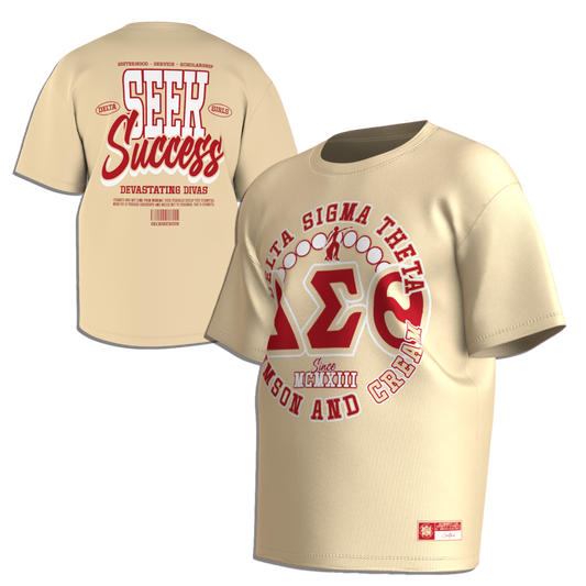DST Crimson and Cream Tshirt