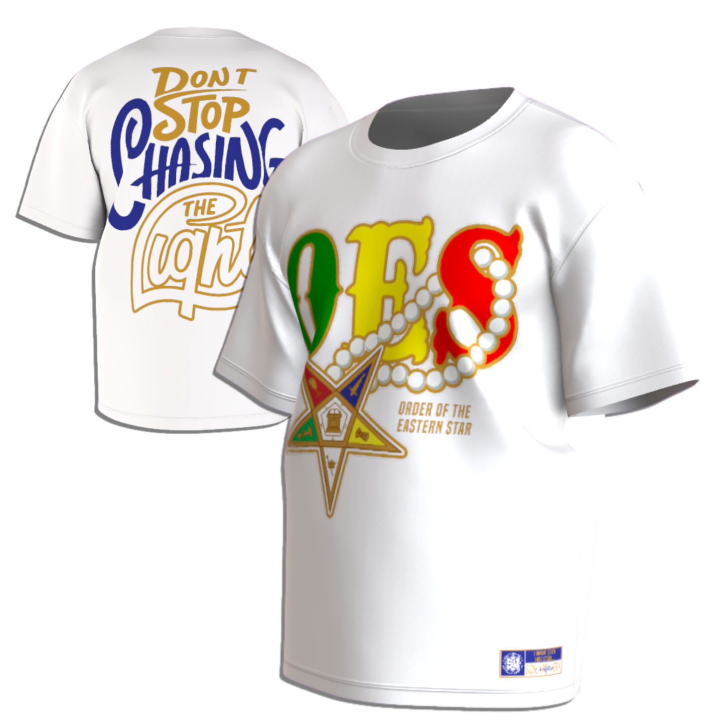 OES DON'T STOP Tshirt - Pentagon Up